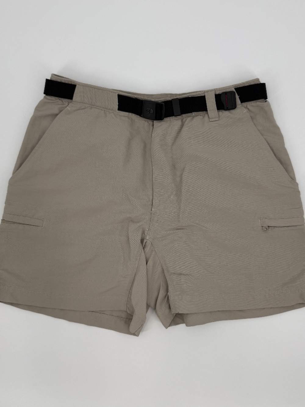 The North Face Belted Hiking Shorts Tan Khaki Nylon Cargo Utility Gorpcore Women